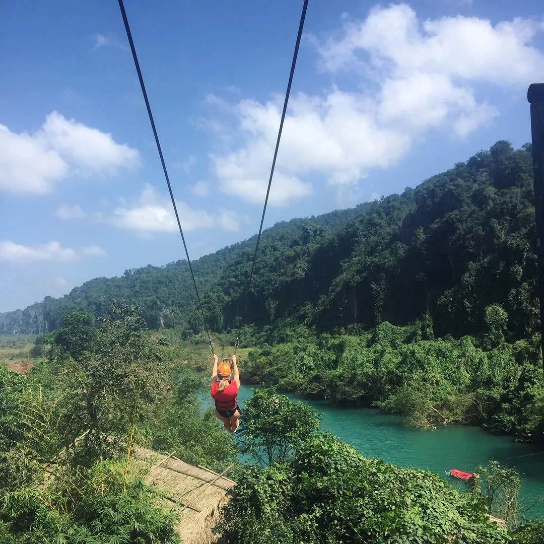 Tất tần tật trải nghiệm zipline Sông Chày Hang Tối Quảng Bình