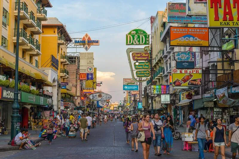 Thiên đường Khao San cho khách du lịch bụi ở Bangkok Thái Lan