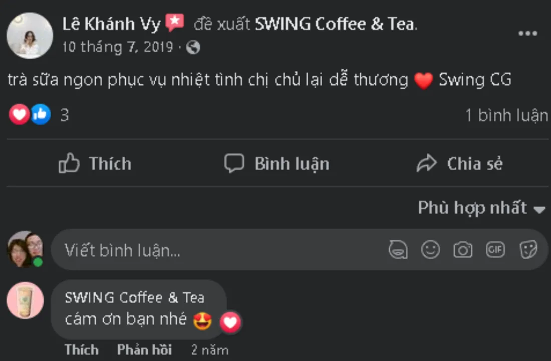 Thiên đường trà sữa Swing coffee and Tea khiến giới trẻ mê mẩn