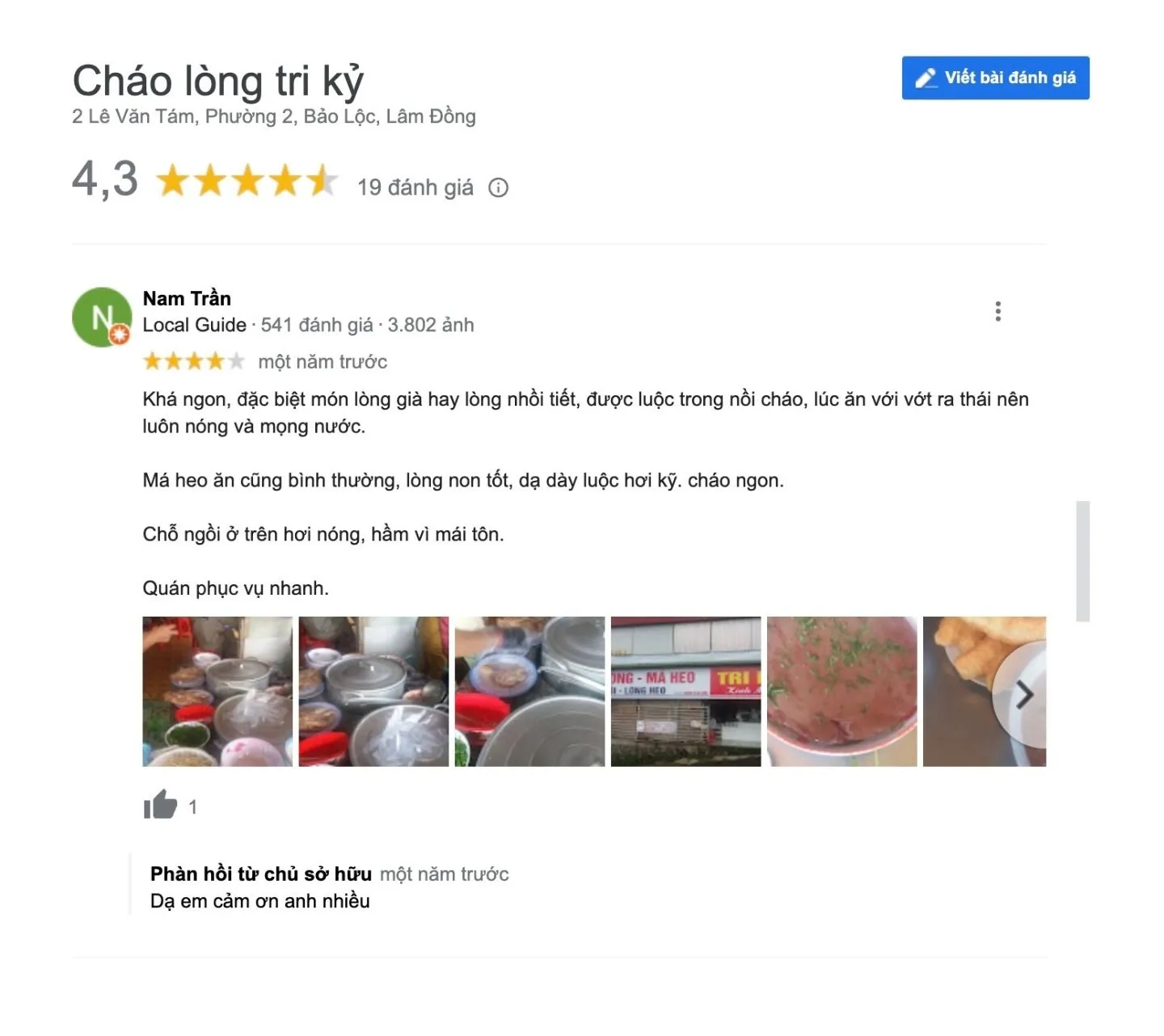 Thơm ngon hương vị Cháo lòng Tri Kỷ đã thử một lần liền nhớ mãi