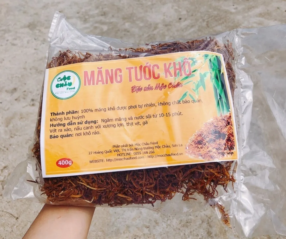 Thơm ngon măng khô Mộc Châu – Đặc sản nổi tiếng của Tây Bắc