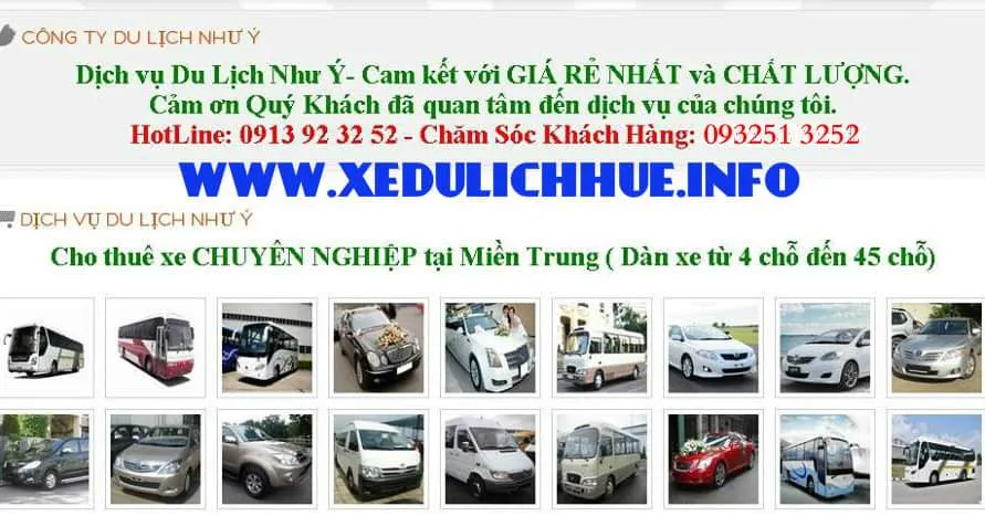 Thuê xe du lịch đi lại ở Huế – Tại sao không?