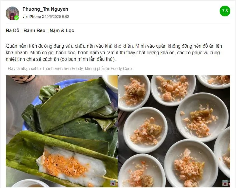 Thưởng thức đặc sắc ẩm thực truyền thống Huế tại quán bánh Mụ Đỏ