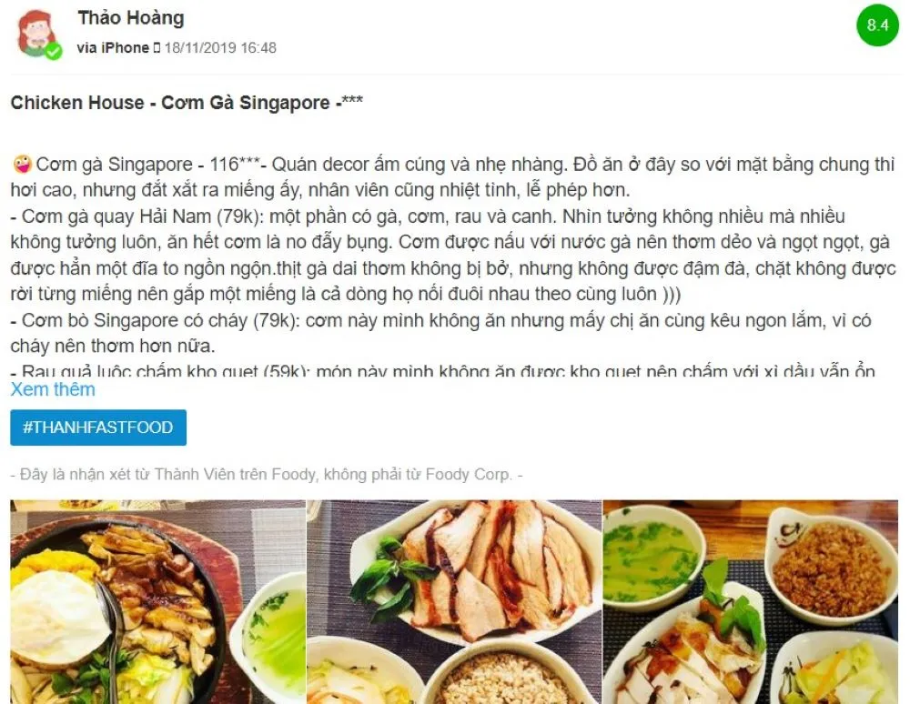 Thưởng thức đại tiệc thịnh soạn tại Nhà hàng Cơm gà Singapore