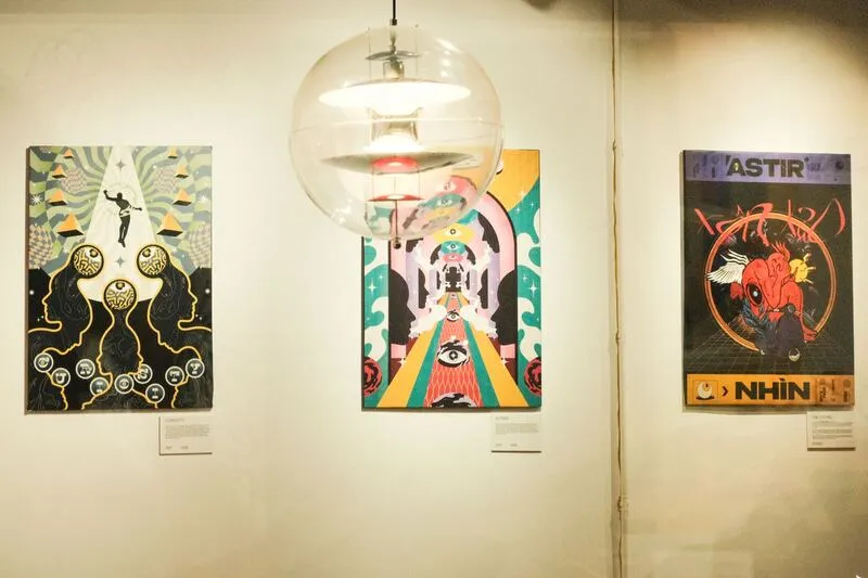 Tiệm cà phê ở Ươm Art Hub, không gian sáng tạo với sắc màu thanh tao