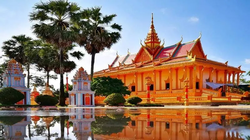 Tìm về Chùa Xiêm Cán mà tận hưởng không gian kiến trúc Khmer