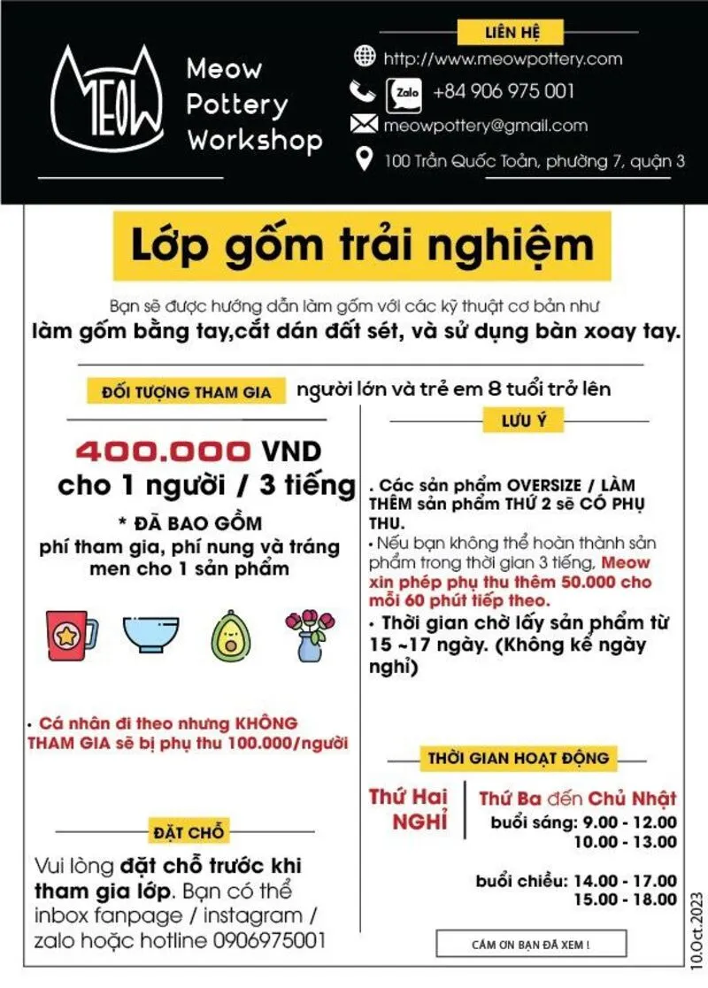 Top 6 workshop làm gốm Sài Gòn lý tưởng để thử độ khéo tay