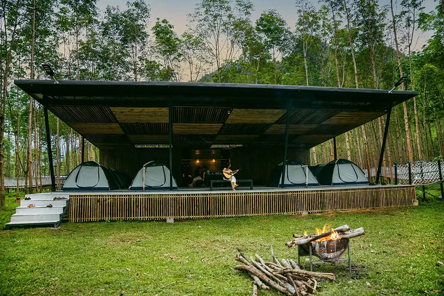 Trải nghiệm cắm trại Quảng Bình ở Blue Diamond Camp siêu hấp dẫn