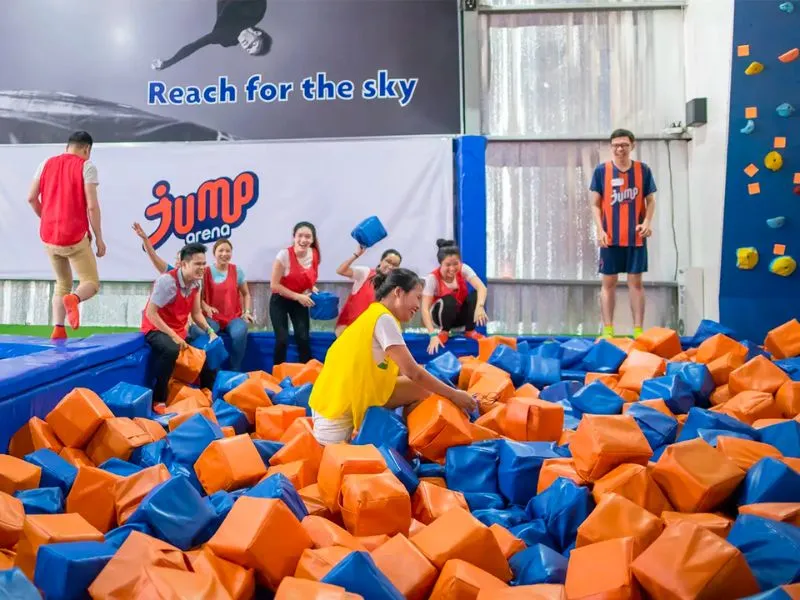 Vui chơi tại Jump Arena Hà Nội review khu Trampoline nổi tiếng