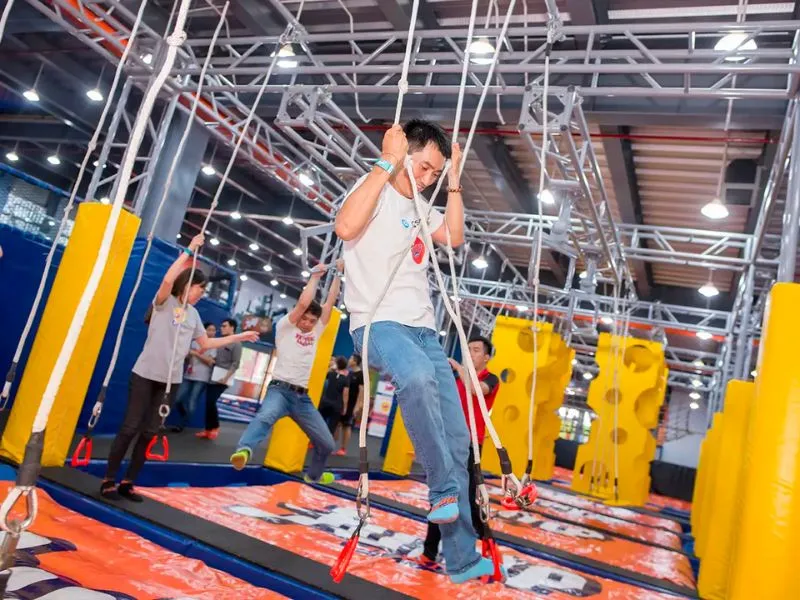 Vui chơi tại Jump Arena Hà Nội review khu Trampoline nổi tiếng