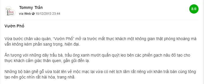 Vườn Phố – Thưởng thức món ngon Vũng Tàu giữa không gian bình dị, thân quen