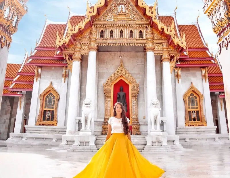 Wat Benchamabophit dát đá cẩm thạch Ý lộng lẫy tại Bangkok