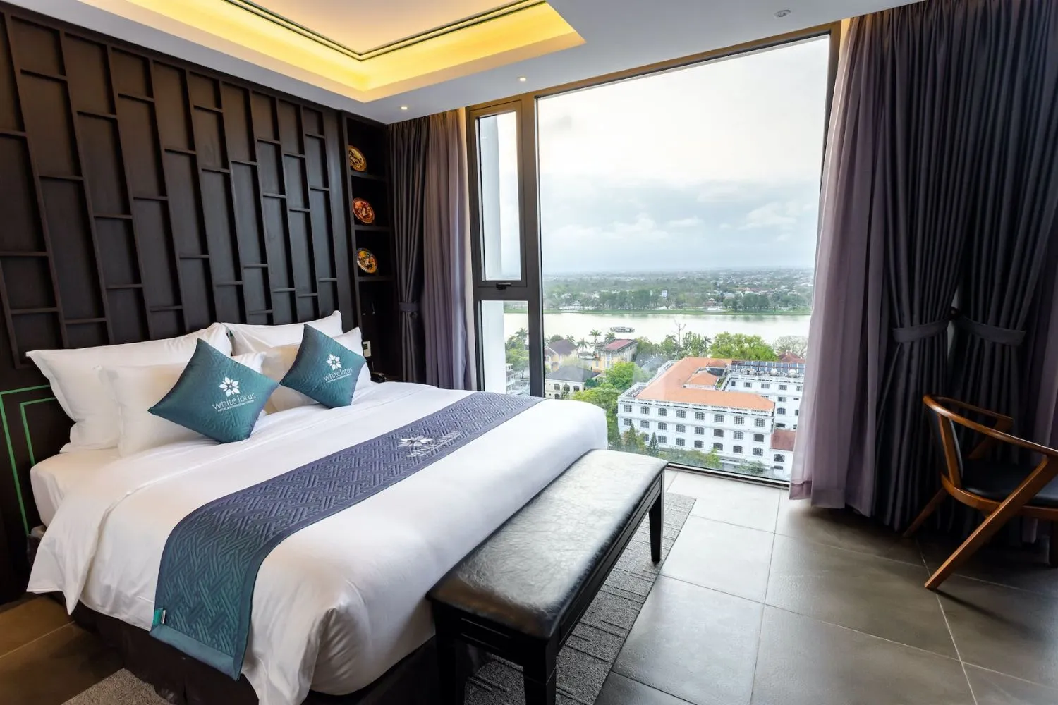 White Lotus Hotel Huế mang những nét kiến trúc đậm phong cách cung đình